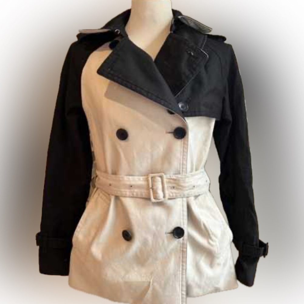 COACH 1941 Two-Tone Block Panel Contrast Trench Coat Heritage Jacket Mod Sleek M